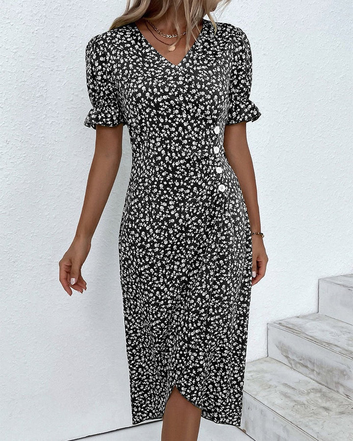 Madita™ - Wickelkleid mit Knöpfen für feminine Eleganz