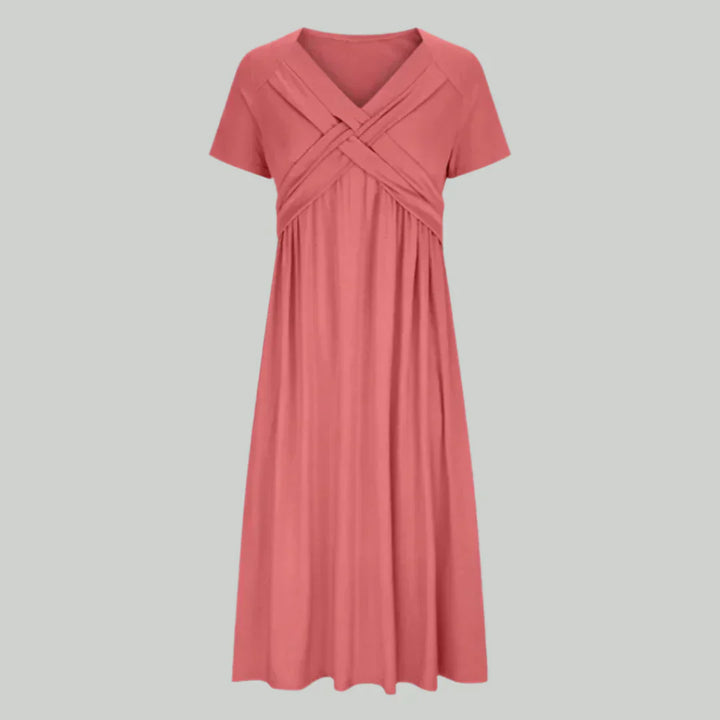Viola™ - Midikleid mit überkreuztem Ausschnitt