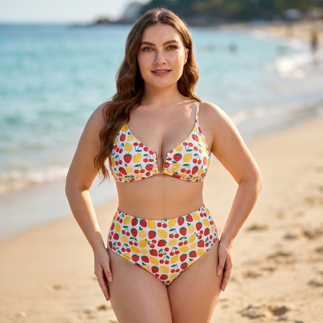 Giulia™ - Floraler Hochbund-Bikini