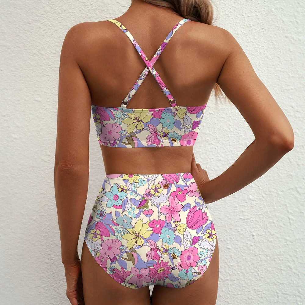 Giulia™ - Floraler Hochbund-Bikini