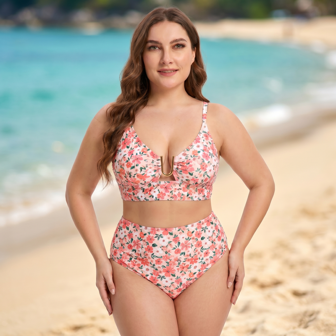 Giulia™ - Floraler Hochbund-Bikini